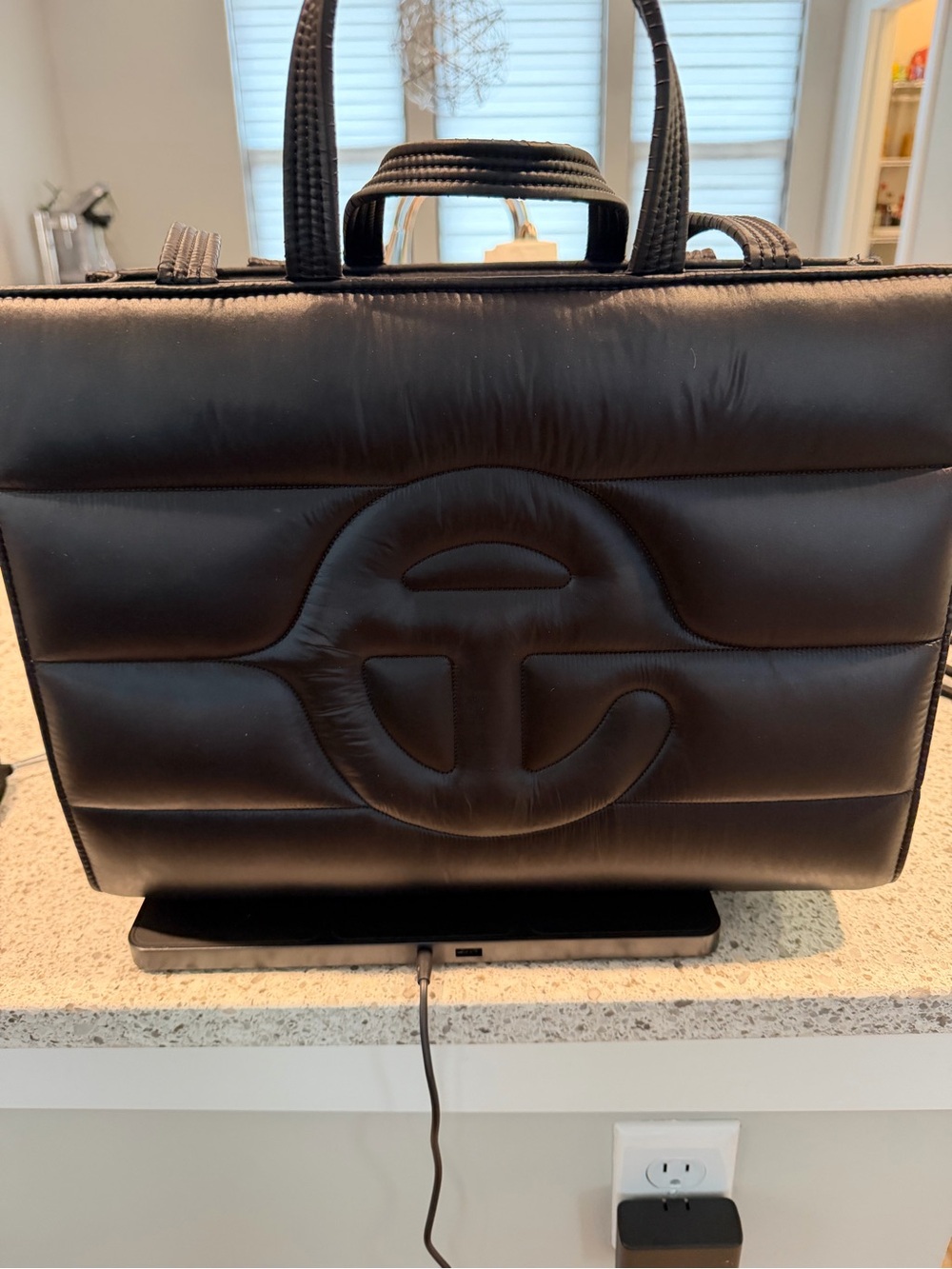 Luxury Black Quilted tote - TELFAR